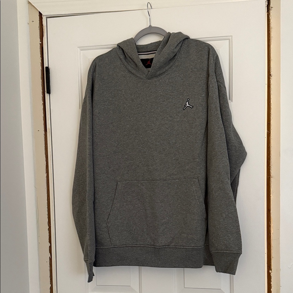 Jordan Gray Hoodie with Logo
